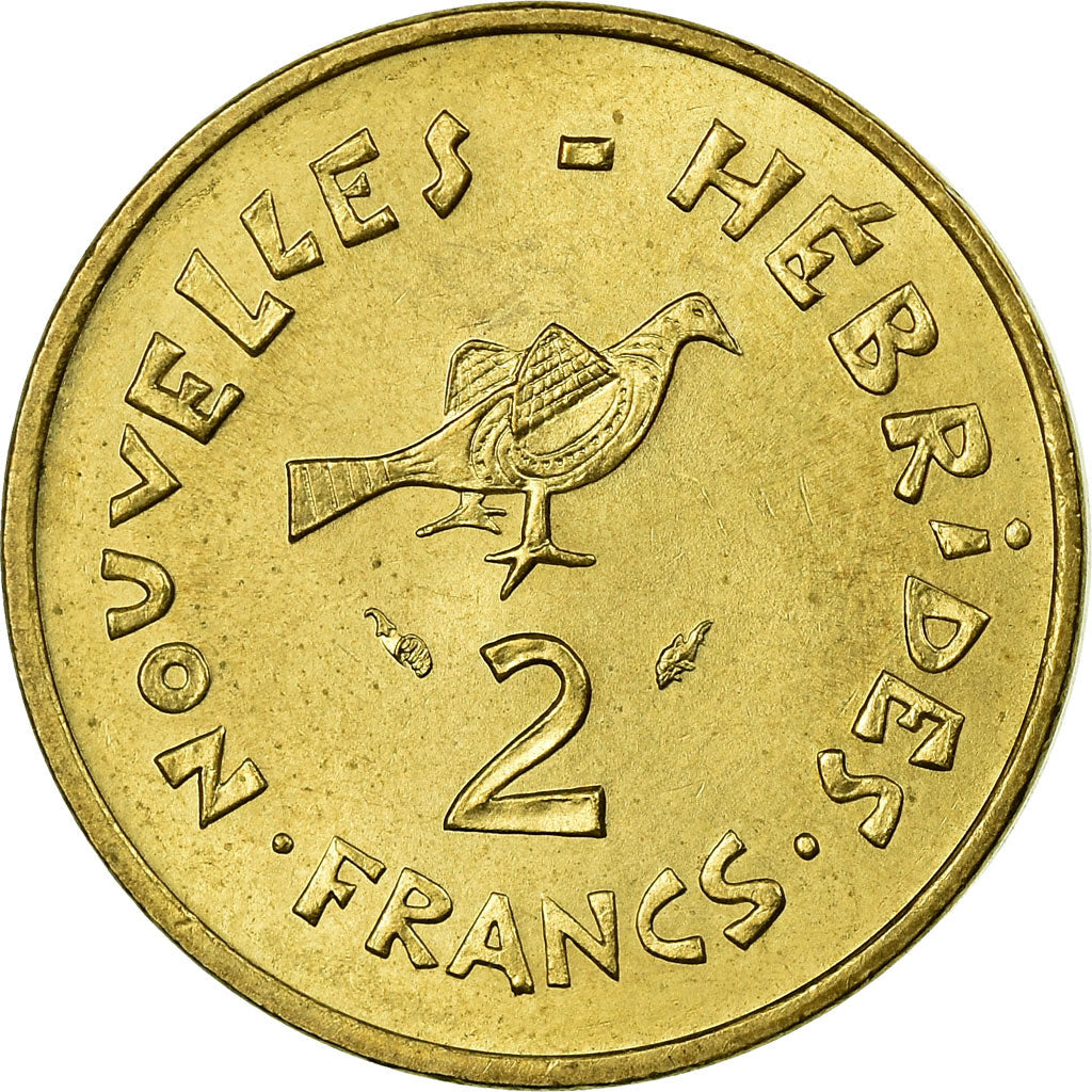 Monnaie, New Hebrides, 2 Francs, 1975, Paris, TTB, Nickel-brass, KM:5.2