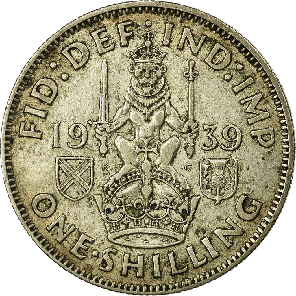 Coin, Great Britain, George VI, Shilling, 1939, VF(30-35), Silver, KM:854