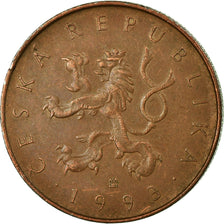 Coin, Czech Republic, 10 Korun, 1993, VF(30-35), Copper Plated Steel, KM:4