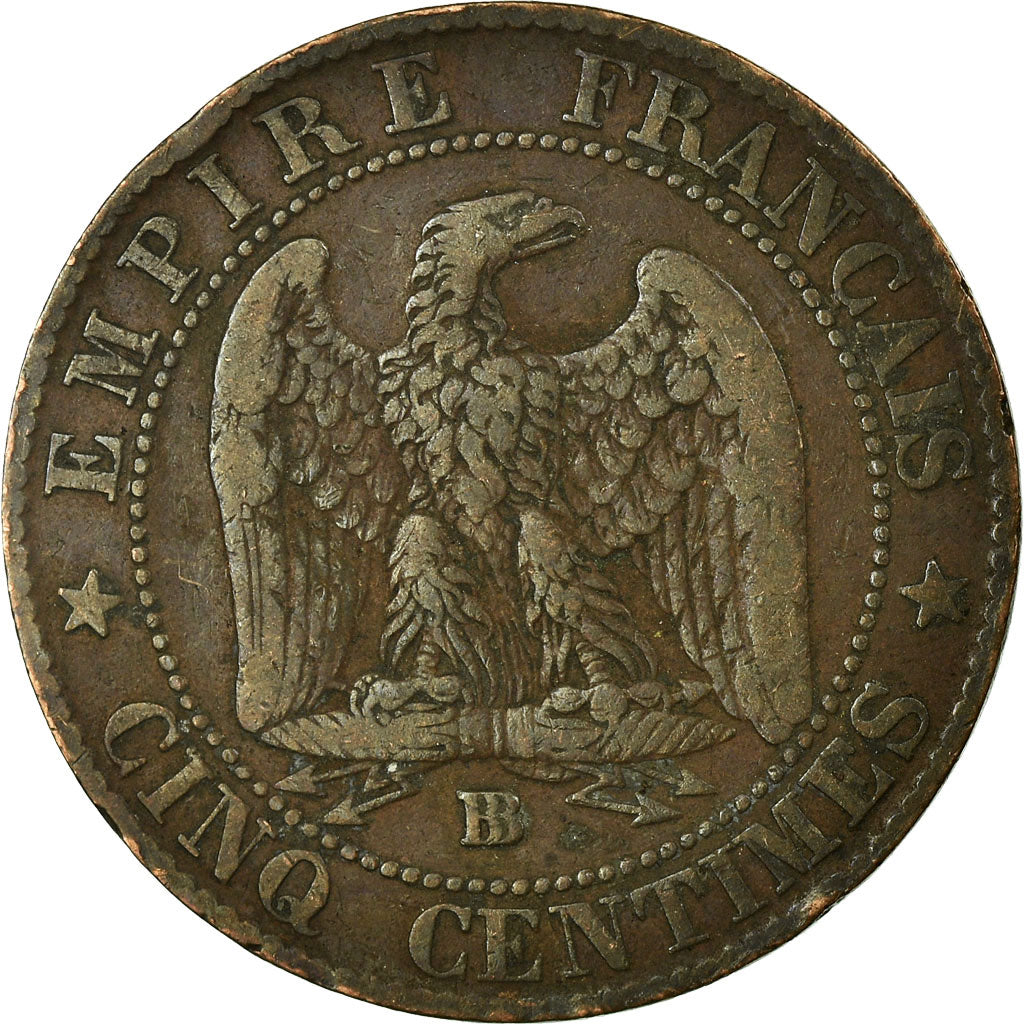Coin, France, Napoleon III, Napoléon III, 5 Centimes, 1854, Strasbourg