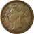 Moneta, Insediamenti dello Stretto, Victoria, Cent, 1887, Paris, MB+, Bronzo