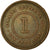 Moneda, Colonias del Estrecho, Victoria, Cent, 1887, Paris, BC+, Bronce, KM:16