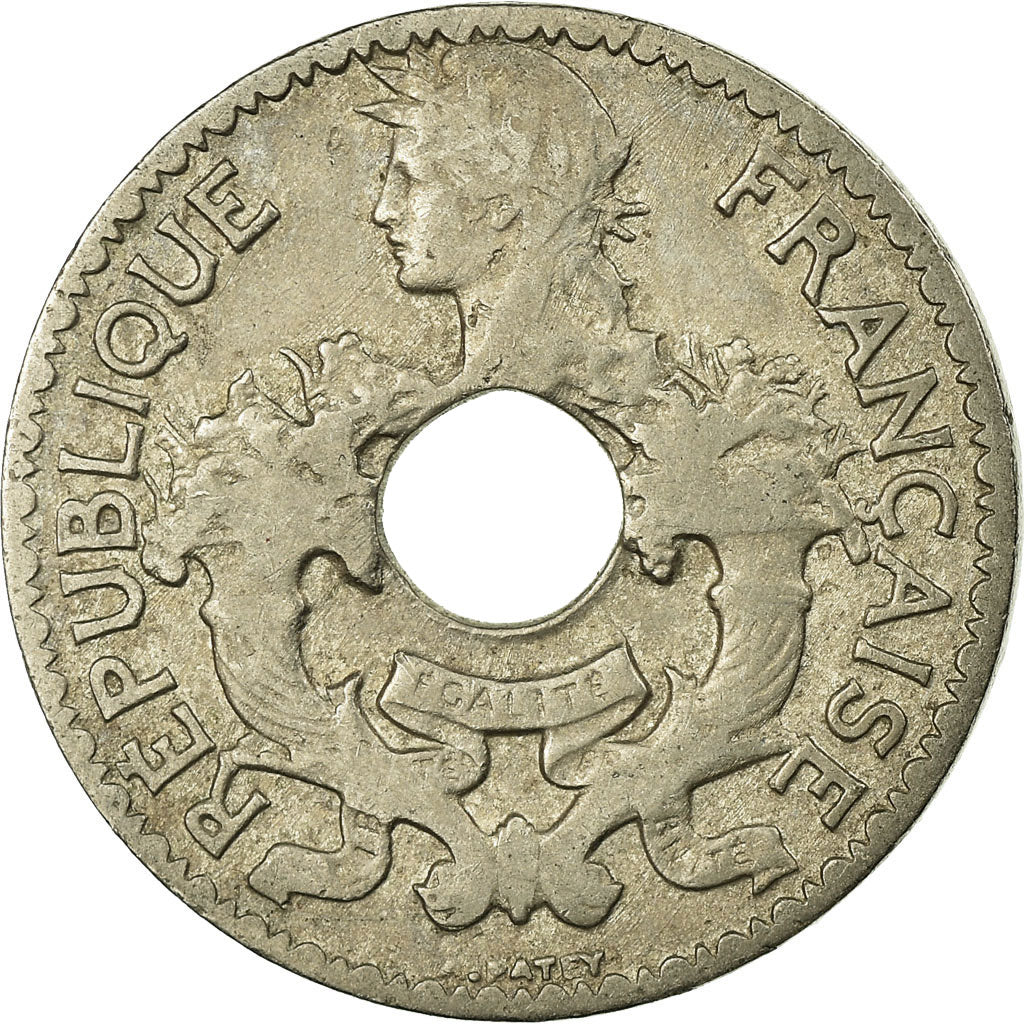 Monnaie, FRENCH INDO-CHINA, 5 Cents, 1924, Paris, TTB, Copper-nickel, KM:18
