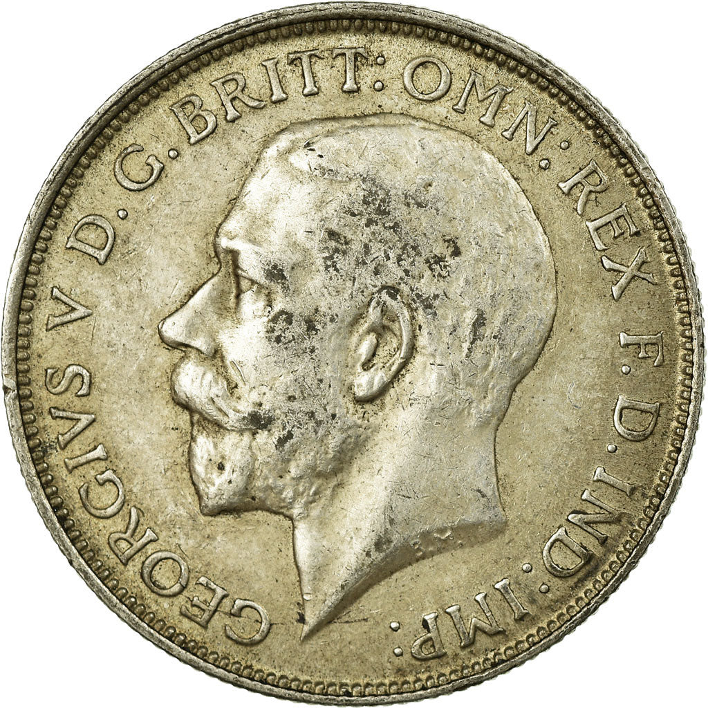 Coin, Great Britain, George V, Florin, Two Shillings, 1915, VF(20-25), Silver