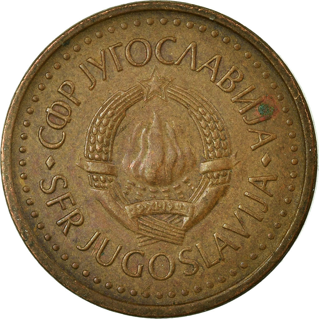 Moneta, Iugoslavia, 25 Para, 1982, MB+, Bronzo, KM:84