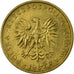 Moeda, Polónia, 5 Zlotych, 1987, Warsaw, VF(30-35), Latão, KM:81.2
