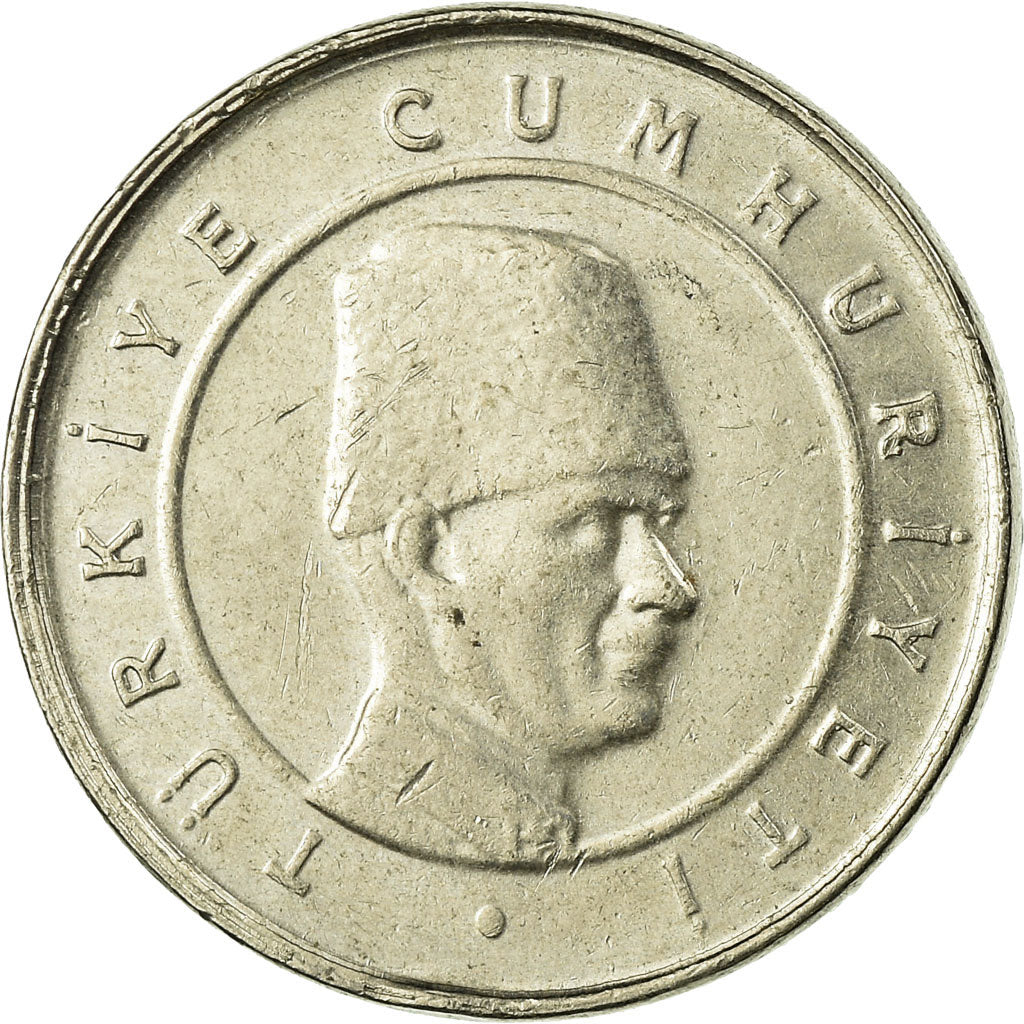 Coin, Turkey, 10 New Kurus, 2006, Istanbul, VF(30-35), Copper-Nickel-Zinc