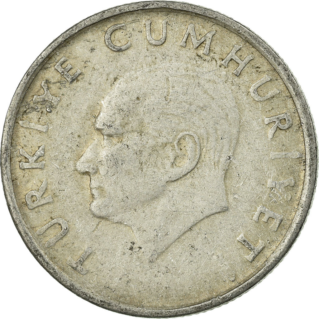 Moneda, Turquía, 10 Lira, 1986, BC+, Aluminio, KM:964