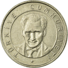 Coin, Turkey, 25 New Kurus, 2006, Istanbul, EF(40-45), Copper-Nickel-Zinc