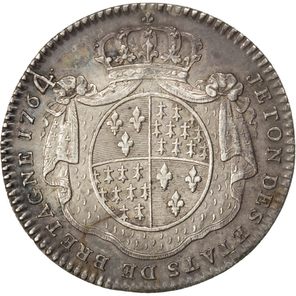 France, Royal, Jeton, AU(50-53), Silver, 28, 7.00