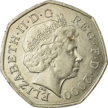Coin, Great Britain, Elizabeth II, 50 Pence, 2000, EF(40-45), Copper-nickel