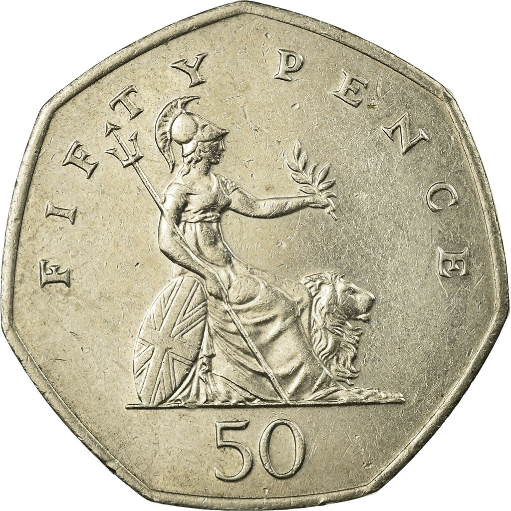 Coin, Great Britain, Elizabeth II, 50 Pence, 2000, EF(40-45), Copper-nickel