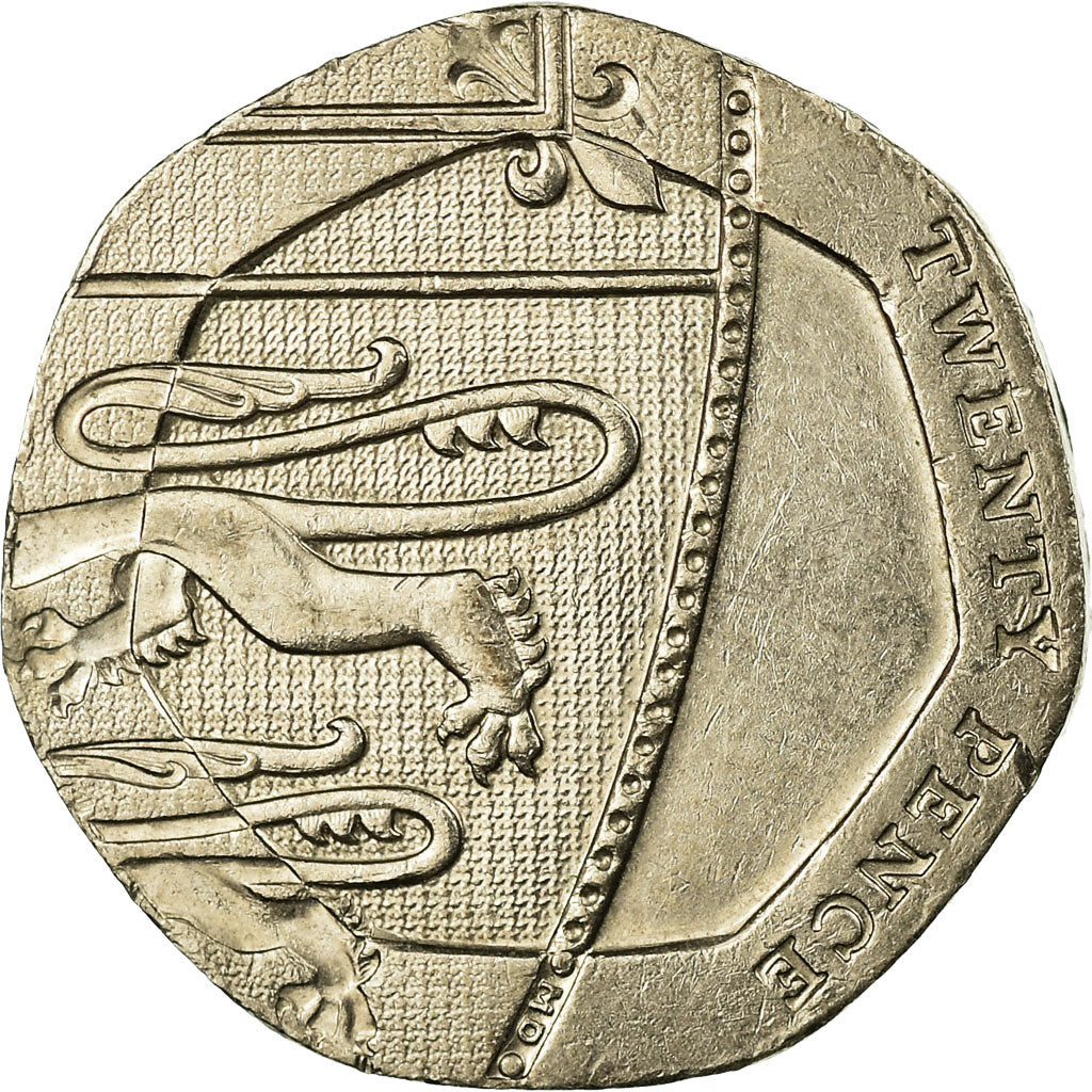 Coin, Great Britain, Elizabeth II, 20 Pence, 2008, EF(40-45), Copper-nickel