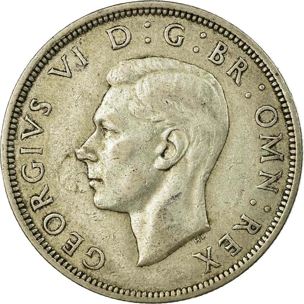 Coin, Great Britain, George VI, 1/2 Crown, 1946, VF(30-35), Silver, KM:856
