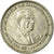 Moneta, Mauritius, 20 Cents, 1990, VF(30-35), Nickel platerowany stalą, KM:53