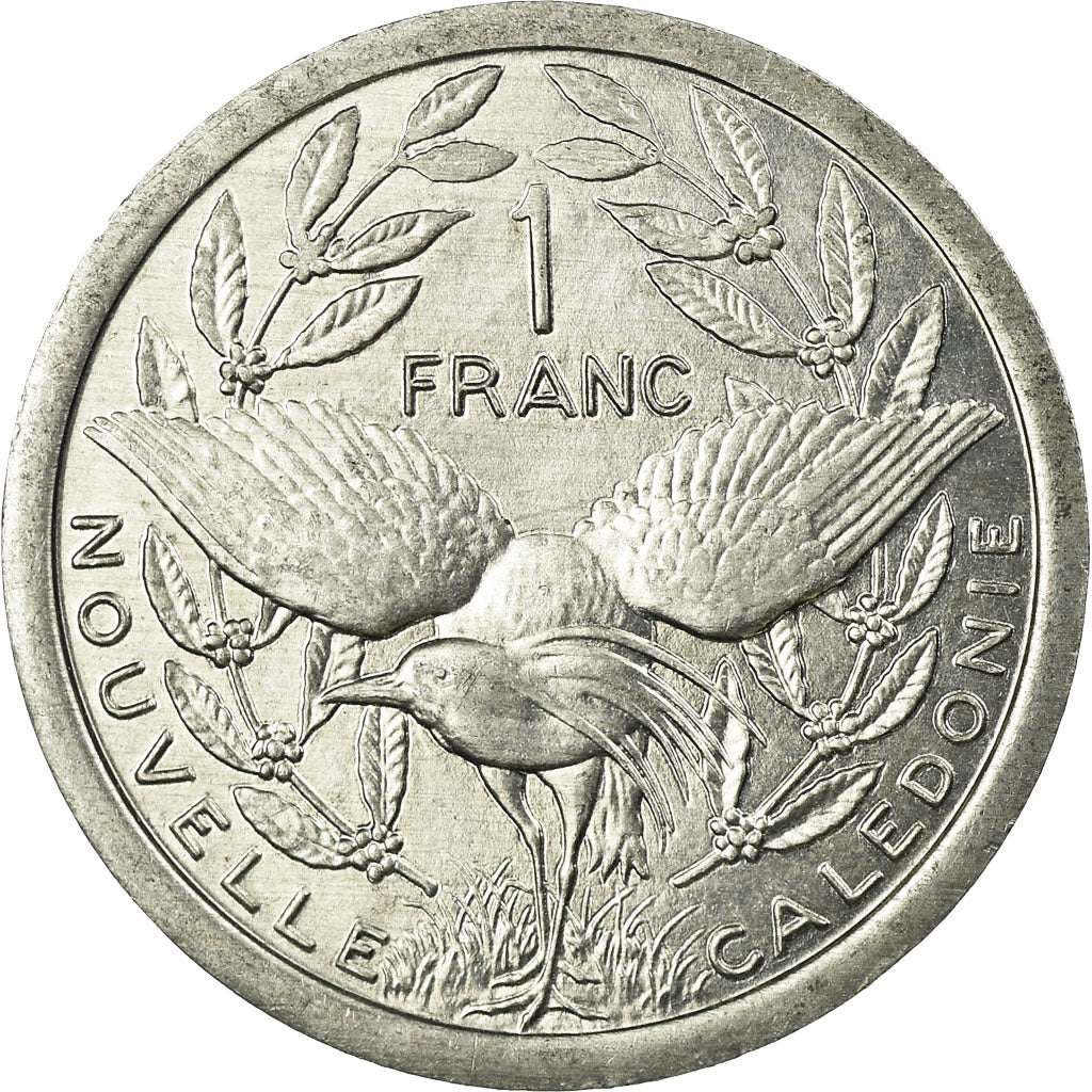 Coin, New Caledonia, Franc, 1996, Paris, EF(40-45), Aluminum, KM:10