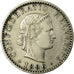 Coin, Switzerland, 20 Rappen, 1896, Bern, EF(40-45), Nickel, KM:29