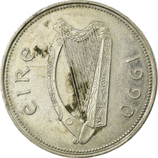 Moneta, REPUBBLICA D’IRLANDA, Punt, Pound, 1990, MB+, Rame-nichel, KM:27