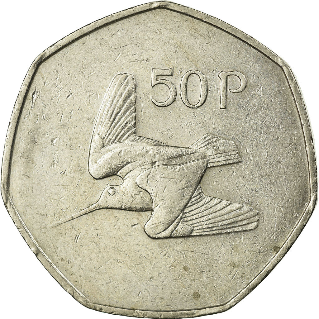 Coin, IRELAND REPUBLIC, 50 Pence, 1983, VF(30-35), Copper-nickel, KM:24