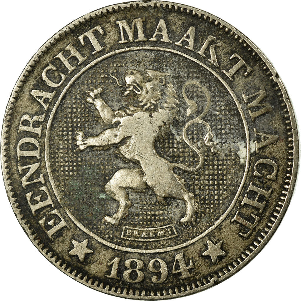 Coin, Belgium, Leopold II, 10 Centimes, 1894, VF(20-25), Copper-nickel, KM:43