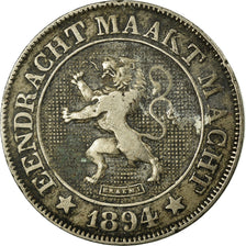 Coin, Belgium, Leopold II, 10 Centimes, 1894, VF(20-25), Copper-nickel, KM:43
