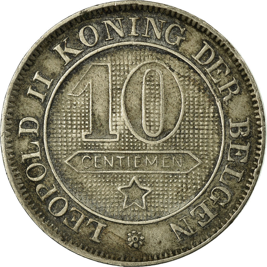 Coin, Belgium, Leopold II, 10 Centimes, 1894, VF(20-25), Copper-nickel, KM:43