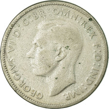Coin, Australia, George VI, Florin, 1946, Melbourne, VF(30-35), Silver, KM:40a