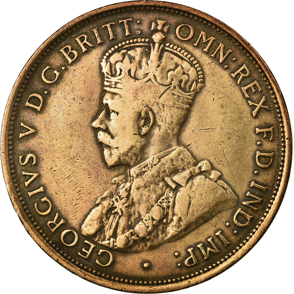 Coin, Australia, George V, Penny, 1911, Melbourne, EF(40-45), Bronze, KM:23