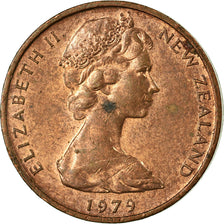 Moneta, Nuova Zelanda, Elizabeth II, Cent, 1979, MB+, Bronzo, KM:31.1