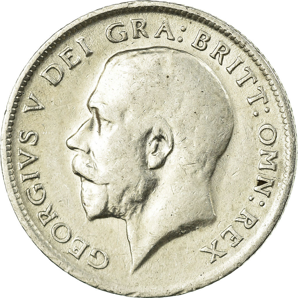 Coin, Great Britain, George V, 6 Pence, 1916, EF(40-45), Silver, KM:815