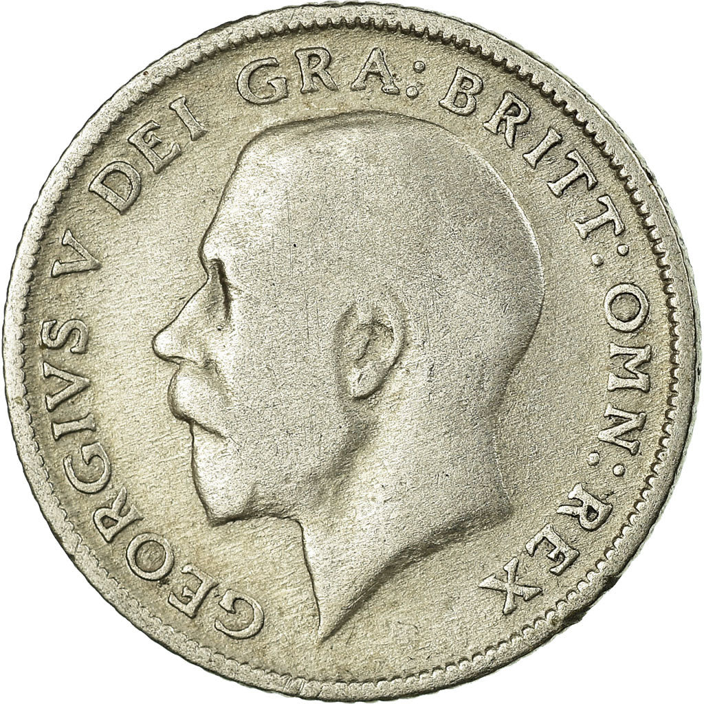 Coin, Great Britain, George V, 6 Pence, 1922, EF(40-45), Silver, KM:815a.1