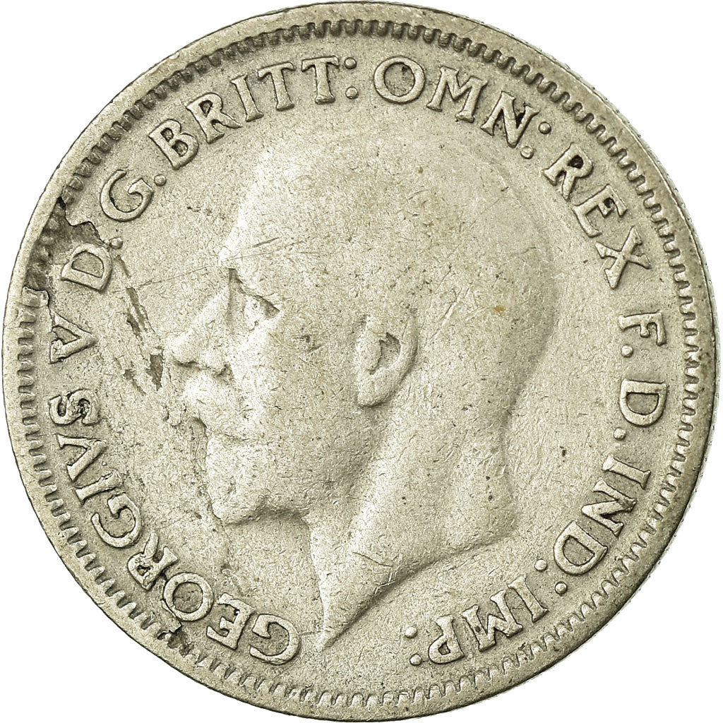 Coin, Great Britain, George V, 6 Pence, 1931, EF(40-45), Silver, KM:832