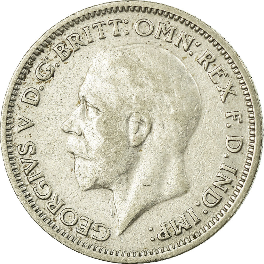 Coin, Great Britain, George V, 6 Pence, 1936, EF(40-45), Silver, KM:832