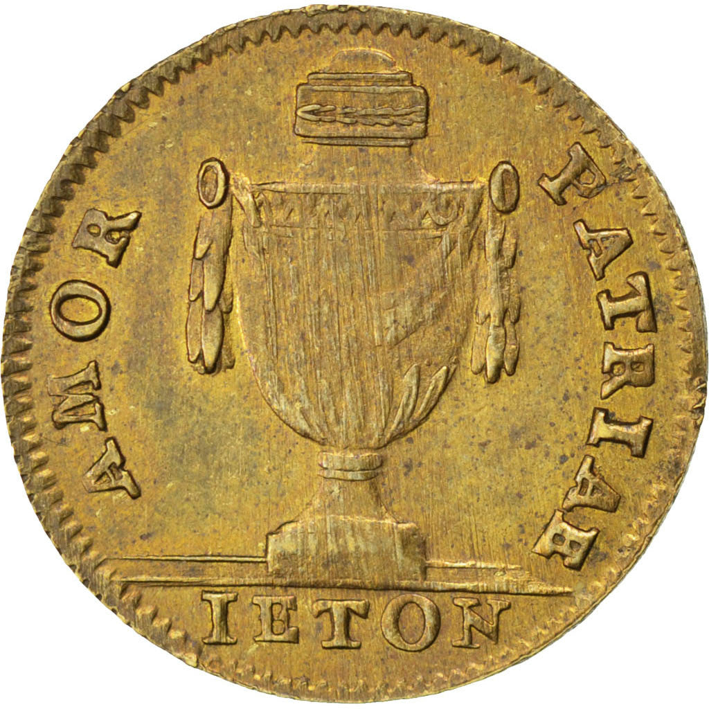 France, Royal, Jeton, AU(50-53), Copper, 20, 2.10