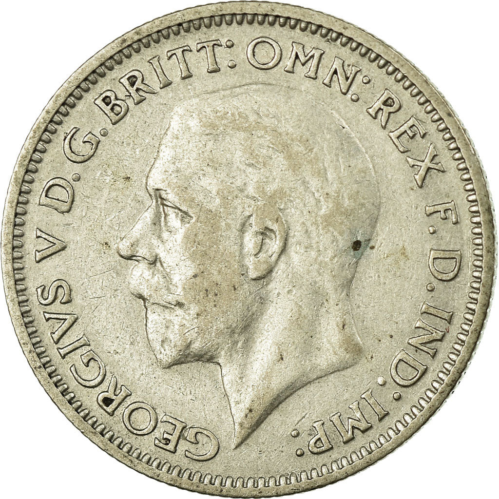 Coin, Great Britain, George V, 6 Pence, 1936, EF(40-45), Silver, KM:832