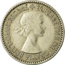 Coin, Great Britain, Elizabeth II, 6 Pence, 1953, VF(30-35), Copper-nickel