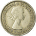 Coin, Great Britain, Elizabeth II, 6 Pence, 1953, VF(30-35), Copper-nickel