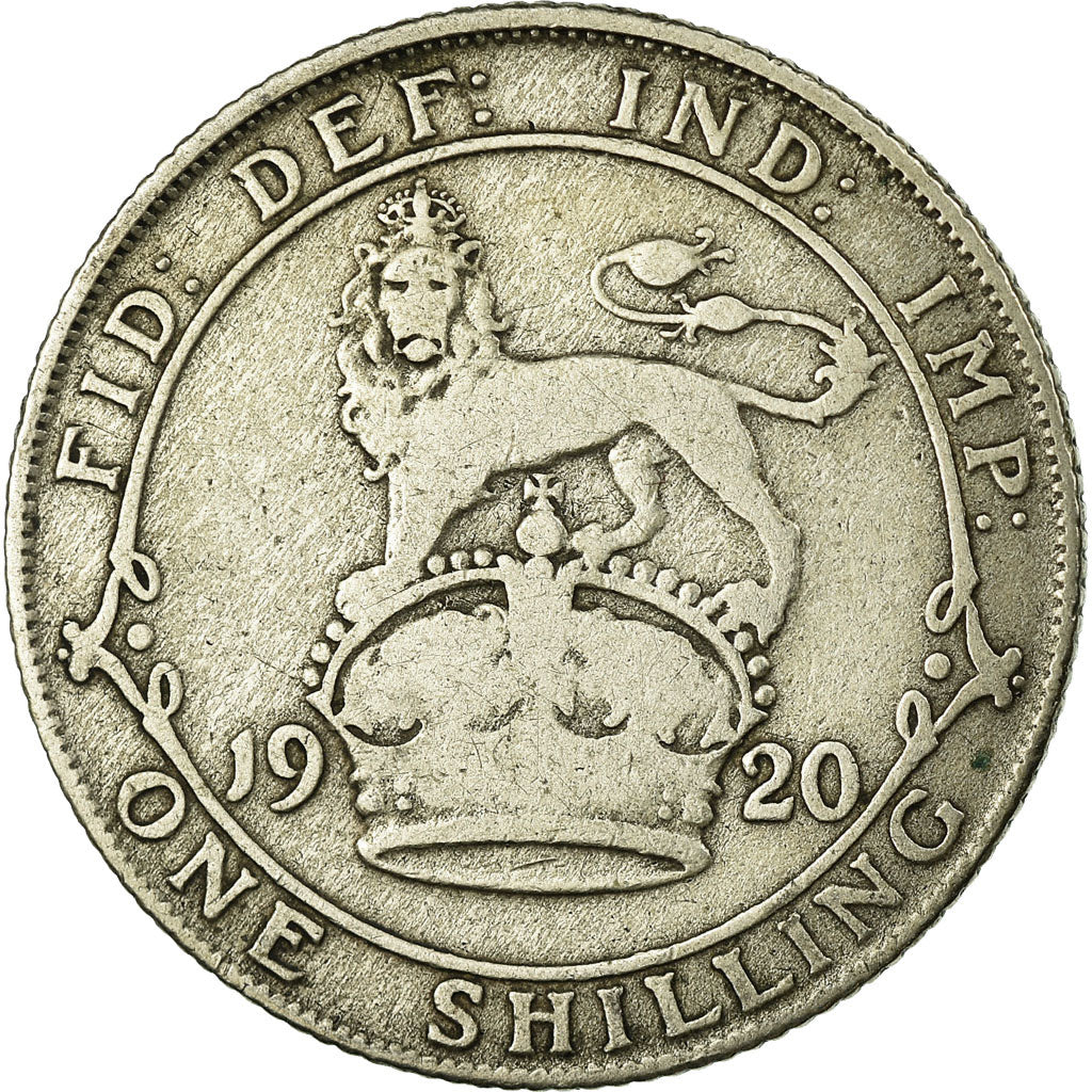 Coin, Great Britain, George V, Shilling, 1920, VF(30-35), Silver, KM:816a