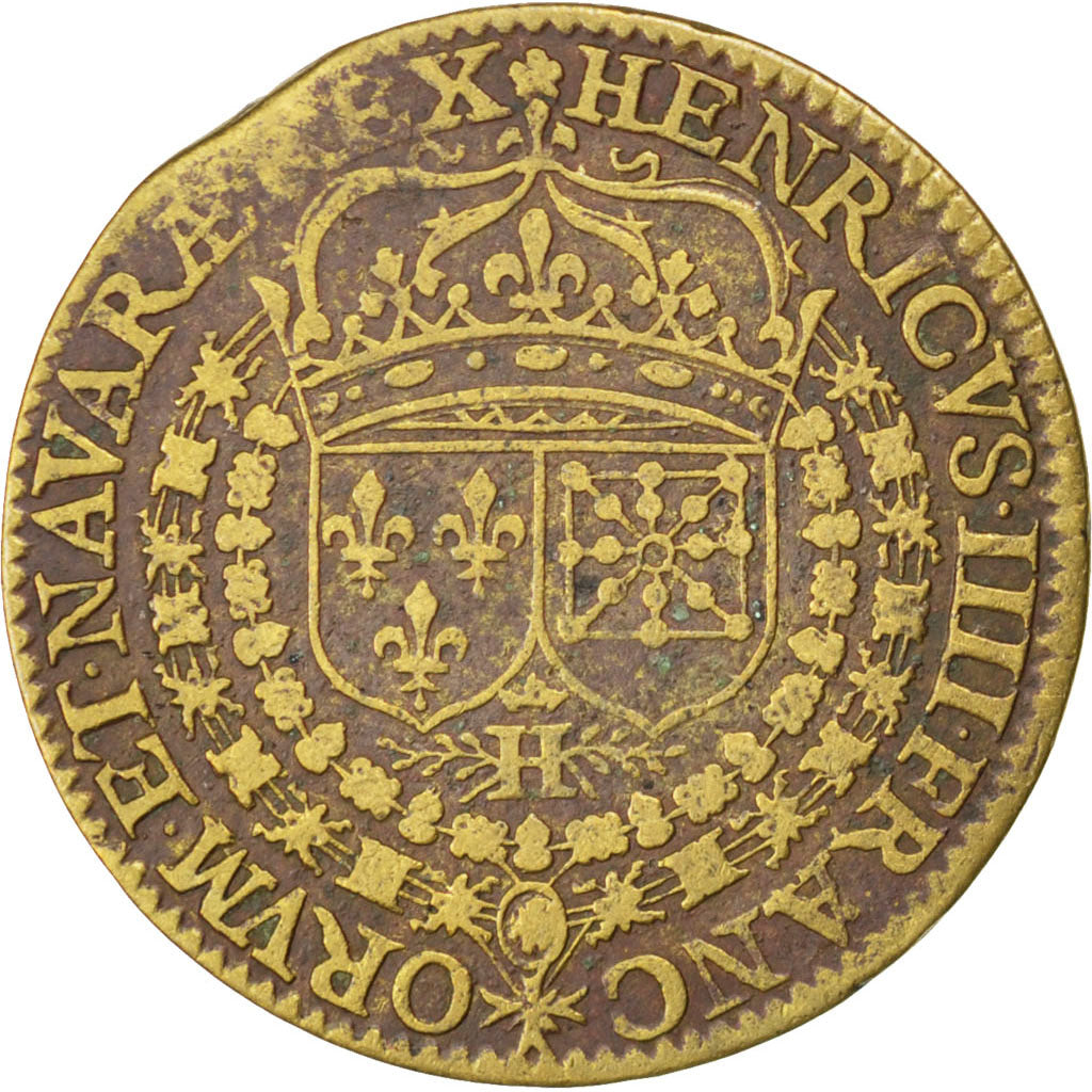 France, Royal, Token, EF(40-45), Copper, 28, Feuardent #11925, 6.20