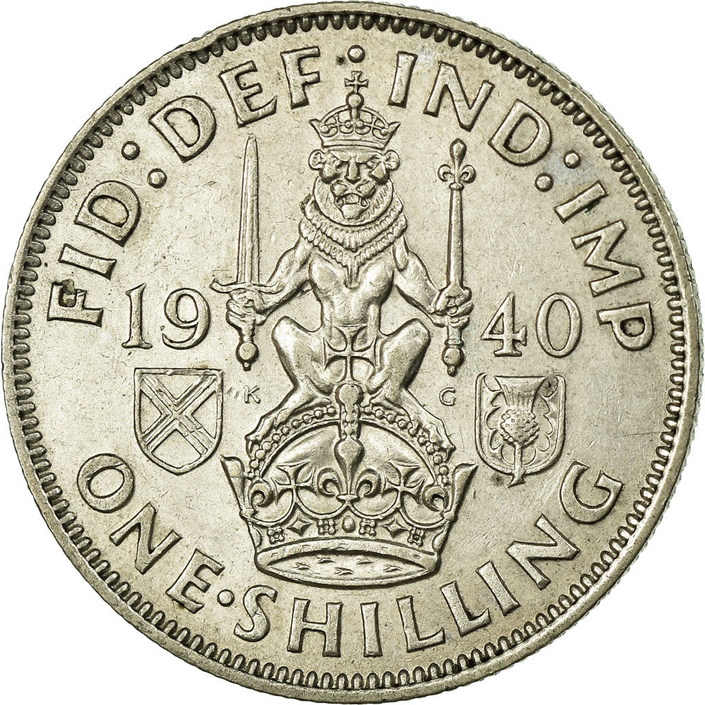 Coin, Great Britain, George VI, Shilling, 1940, VF(30-35), Silver, KM:854