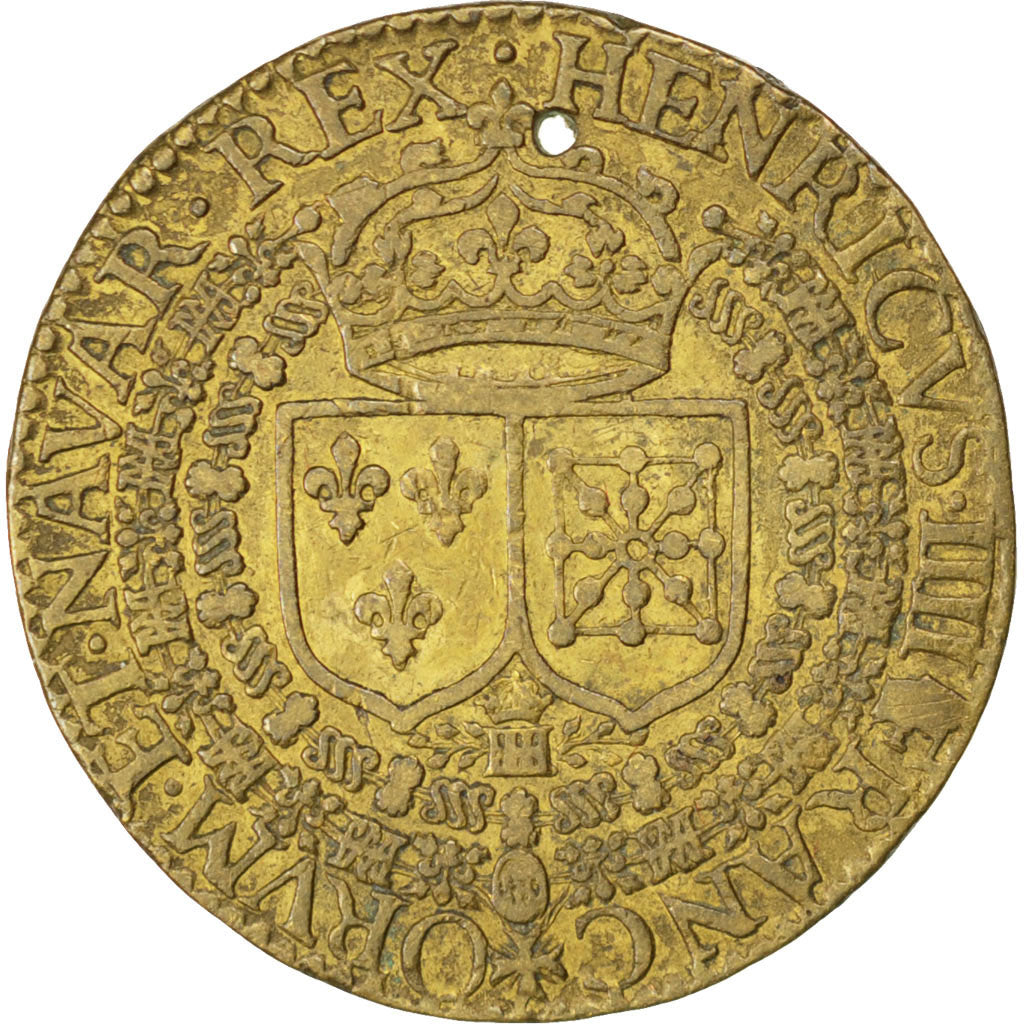 France, Royal, Token, AU(50-53), Copper, 27, Feuardent #11916, 5.90