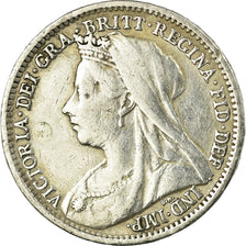 Coin, Great Britain, Victoria, 3 Pence, 1899, EF(40-45), Silver, KM:777