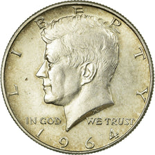 Coin, United States, Kennedy Half Dollar, Half Dollar, 1964, U.S. Mint