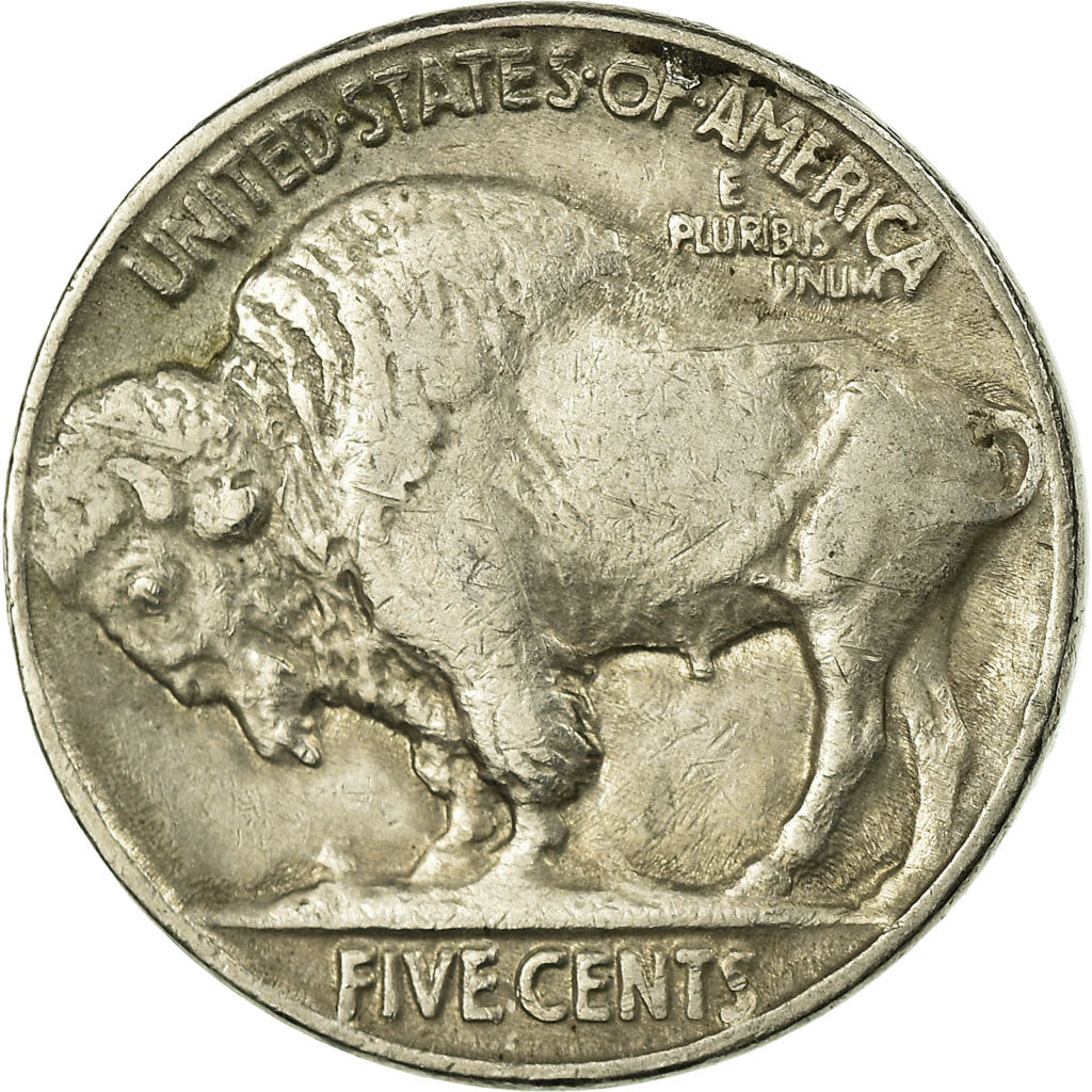 Moneta, USA, Buffalo Nickel, 5 Cents, 1937, U.S. Mint, Philadelphia, VF(30-35)