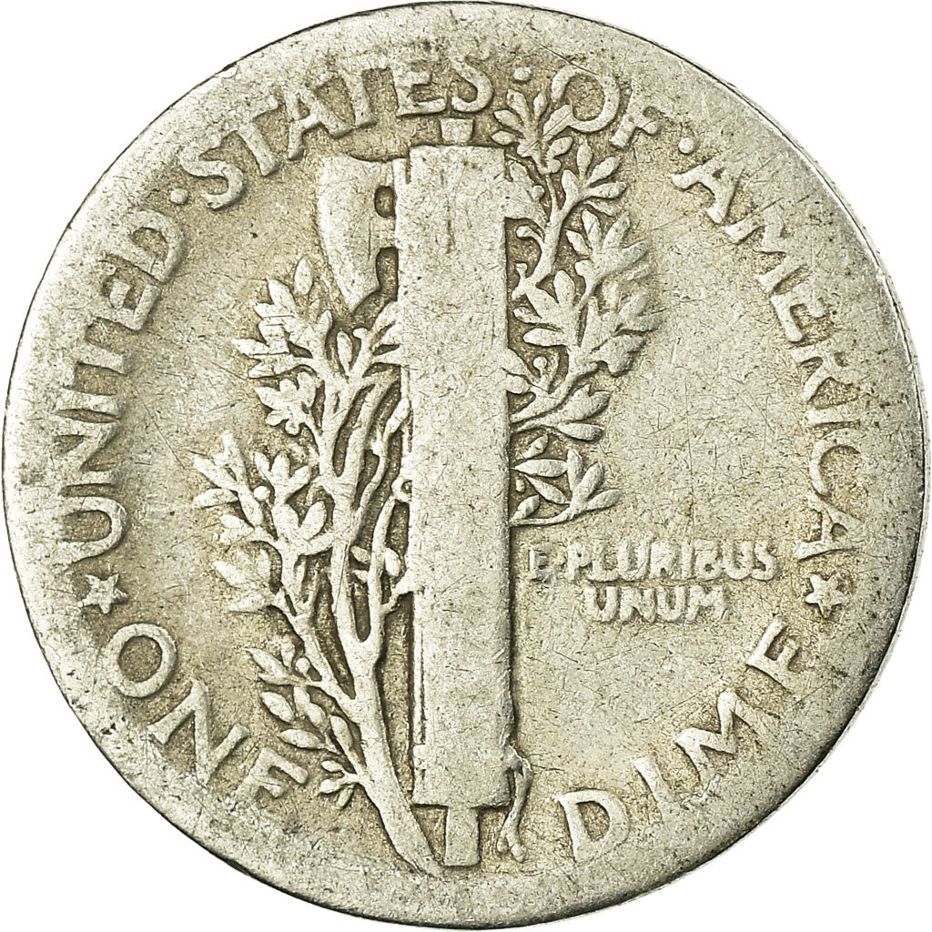 Moneta, Stati Uniti, Mercury Dime, Dime, 1924, U.S. Mint, Philadelphia, MB+