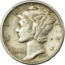 Coin, United States, Mercury Dime, Dime, 1943, U.S. Mint, San Francisco