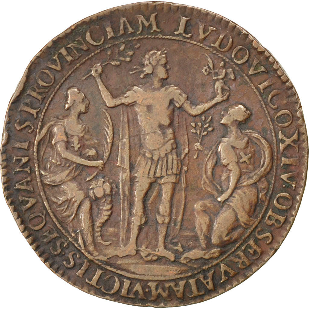 France, Royal, Token, EF(40-45), Copper, 27, 6.70