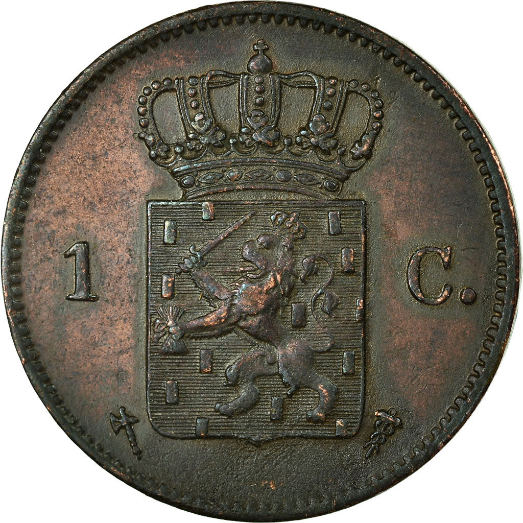 Münze, Niederlande, William III, Cent, 1876, S+, Kupfer, KM:100