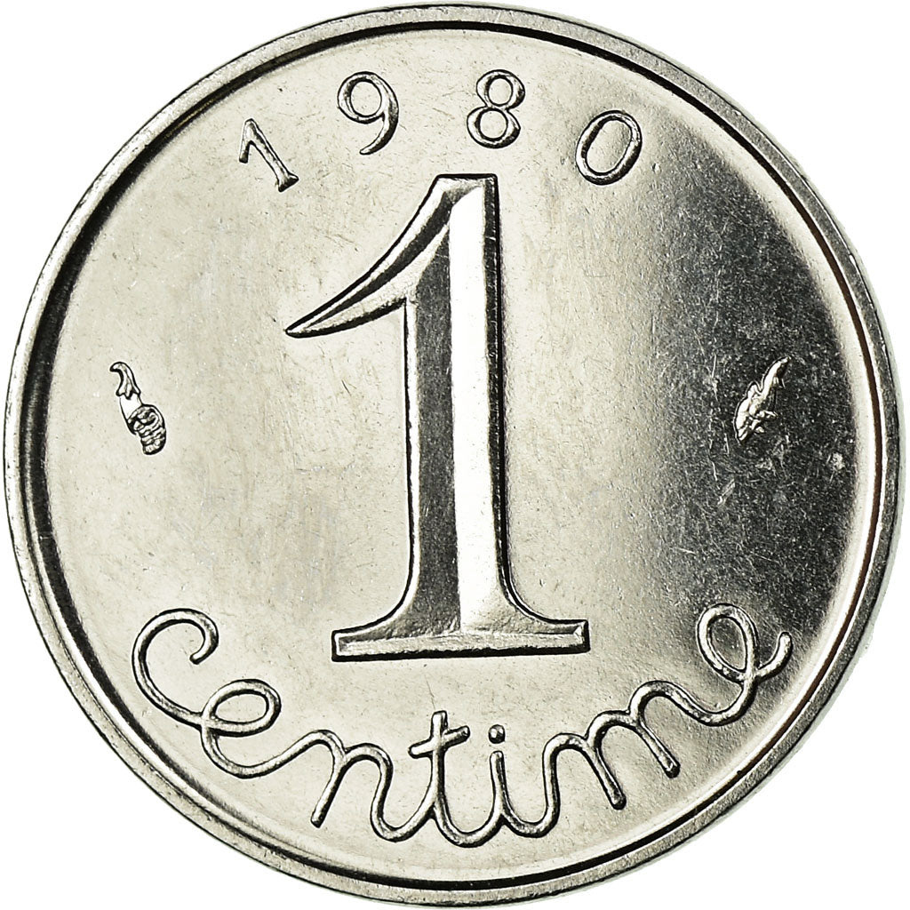 Moneta, Francia, Épi, Centime, 1980, Paris, BB, Acciaio inossidabile, KM:928