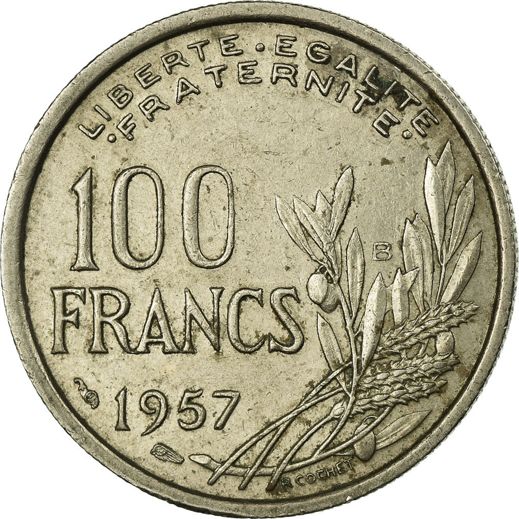 Coin, France, Cochet, 100 Francs, 1957, Beaumont - Le Roger, VF(30-35)